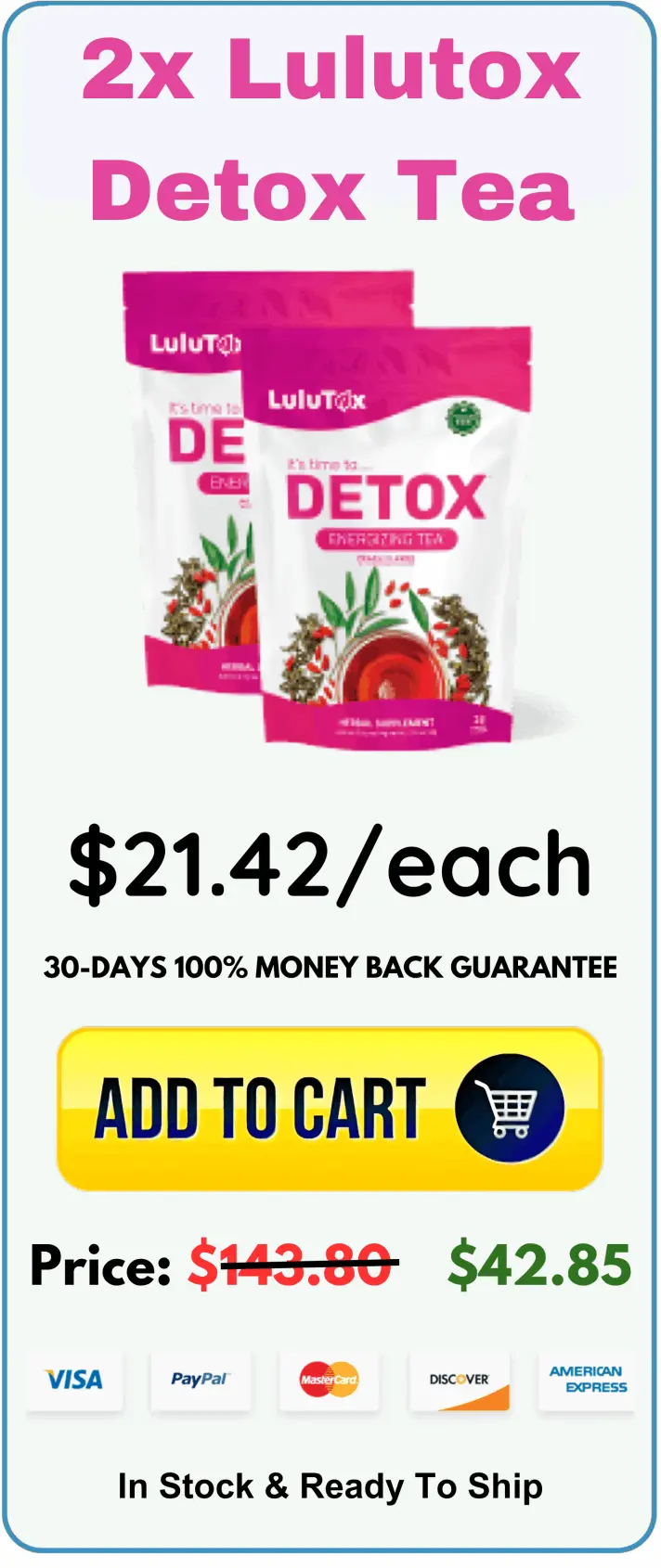 Lulutox Detox Tea offer price